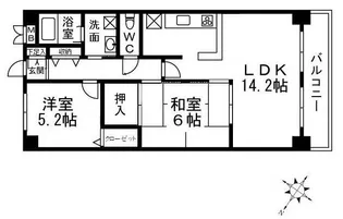 ライオンズマンション姫路東今宿【12階】の間取り