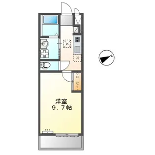 ソレイユ【206号室】の間取り