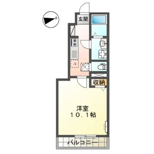 プルメリア【1階】の間取り