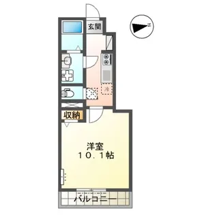 プルメリア【1階】の間取り
