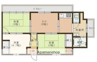 メゾン白鷺【503号室】の間取り