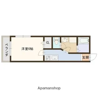 GORI田寺【2階】の間取り