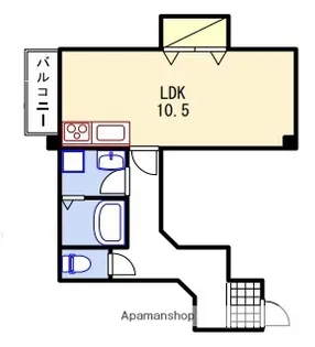 ライフコート市川【302号室】の間取り