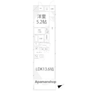 キャッスルコート神田町【601号室】の間取り