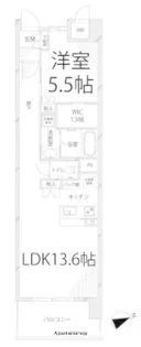 キャッスルコート神田町【306号室】の間取り