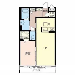 サザンクロスⅠ【101号室】の間取り