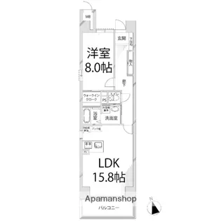 キャッスルコート龍野町【601号室】の間取り