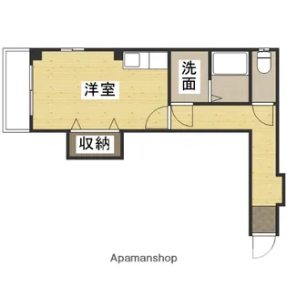 1Rの間取り画像
