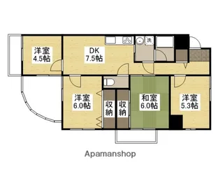 ラフェスタ大塩【5階】の間取り