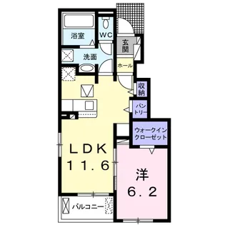 ラ グラン ヴィーダ 赤穂Ⅱ【1階】の間取り