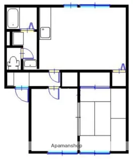 サンハイム下手野 A【203号室】の間取り