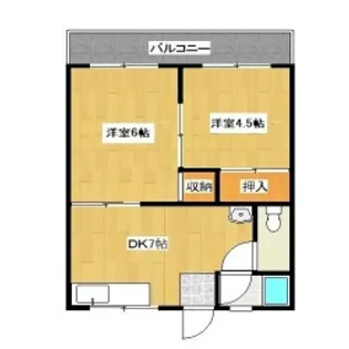 LOTUS ROOM【102号室】の間取り