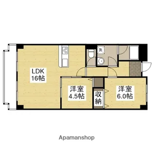 ヌーベルメゾン清水【1階】の間取り