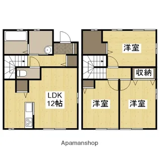 アルターナ英賀保【1階】の間取り