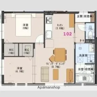ファルベ【1階】の間取り