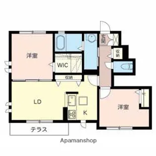 ハイマート野中【105号室】の間取り