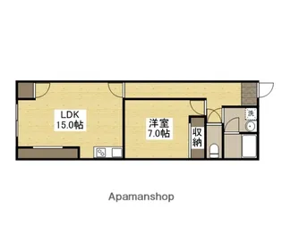 ハッピービル【201号室】の間取り