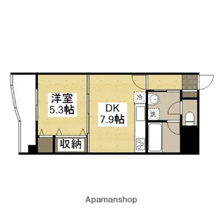 ジェルメ城陽【205号室】の間取り