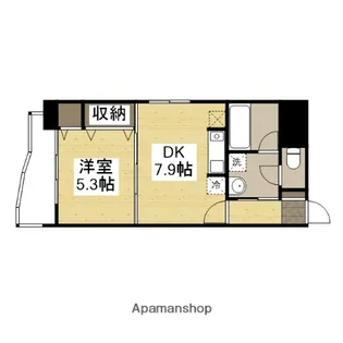 ジェルメ城陽【401号室】の間取り