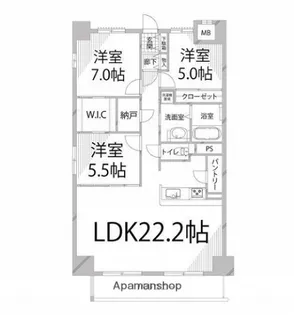 キャッスルコート土山【901号室】の間取り