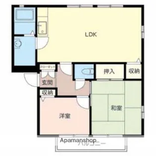 ベクヴェーム春日 A【2階】の間取り