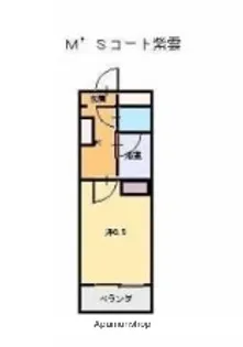 M’Sコート紫雲【204号室】の間取り