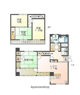 白岡ビル【101号室】の間取り