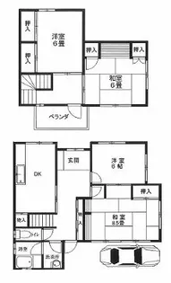 兵庫県姫路市野里月丘町【一戸建】の間取り