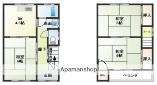 兵庫県姫路市鷹匠町【一戸建】の間取り
