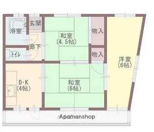 栄マンション【303号室】の間取り