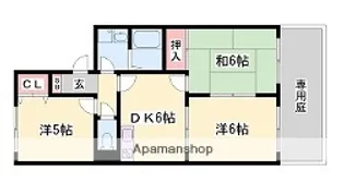 ヴァンベール B棟【101号室】の間取り