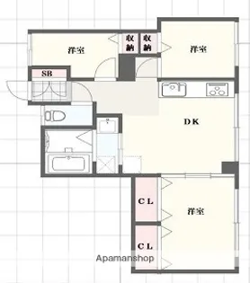 元町東ビル【409号室】の間取り