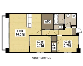ブラン ジュール【3階】の間取り