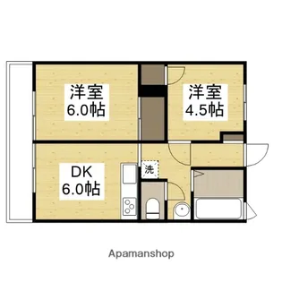サンシティ野里【110号室】の間取り