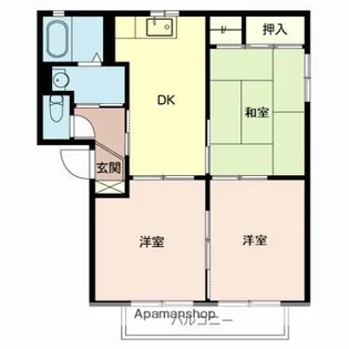 エコーズユタカ A【2階】の間取り