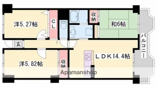 シャトゥ・ブランシェ【3階】の間取り