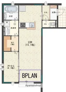 アルシオネ南条【103号室】の間取り