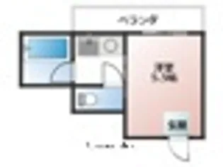 サンライズ伊伝居【202号室】の間取り