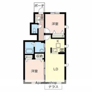 ブールドーグフランセ【101号室】の間取り