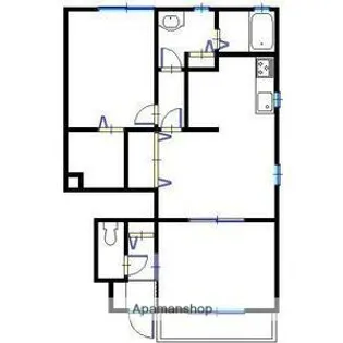 メルベーユ蓼野(西棟)【1階】の間取り