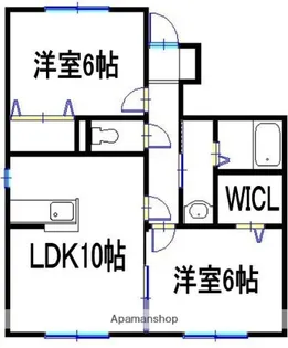 ファミールD【1階】の間取り