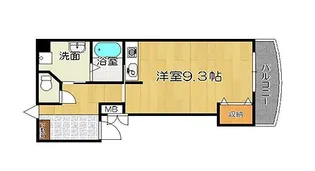 1Rの間取り画像