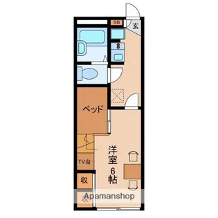 ドミール中島N【111号室】の間取り