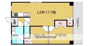 2LDKの間取り画像