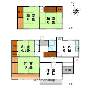 兵庫県姫路市野里【一戸建】の間取り