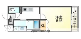 クローバー英賀保駅前【2階】の間取り