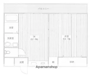 エルグランド【206号室】の間取り
