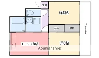 中村ハイツ【F-1号室】の間取り