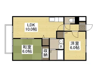 パステルコート新宮【B205号室】の間取り
