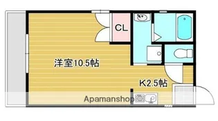 ハイネス花北【202号室】の間取り